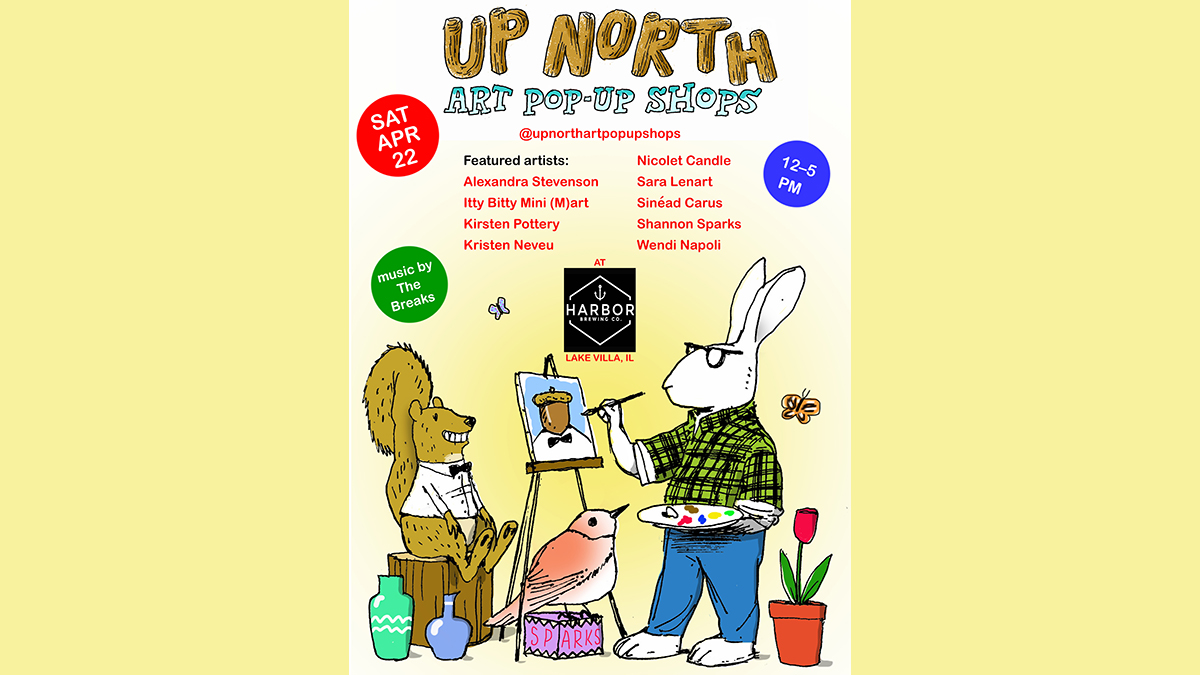 Up North Art Pop-Up Shops Show at Harbor Brewing